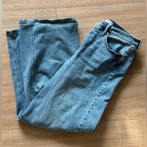 Nine West Distressed Medium Blue Denim Jeans size 12
